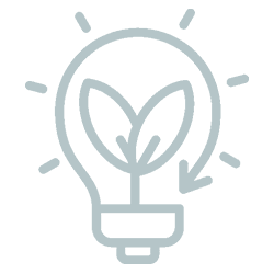 Hand with a continuous arrow around and a customer at the center