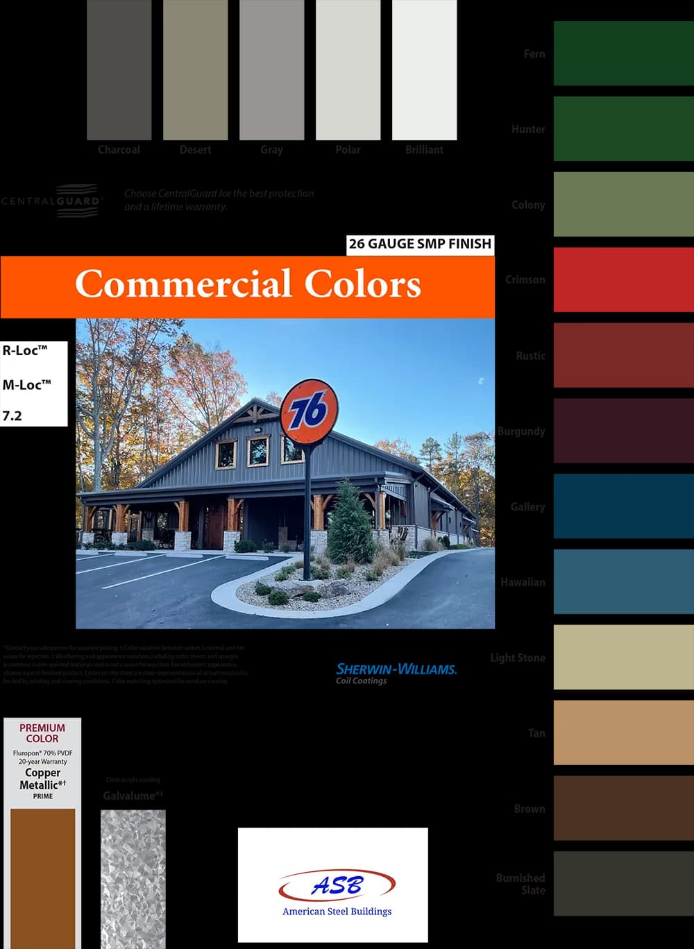 Commercial SMP Color Chart